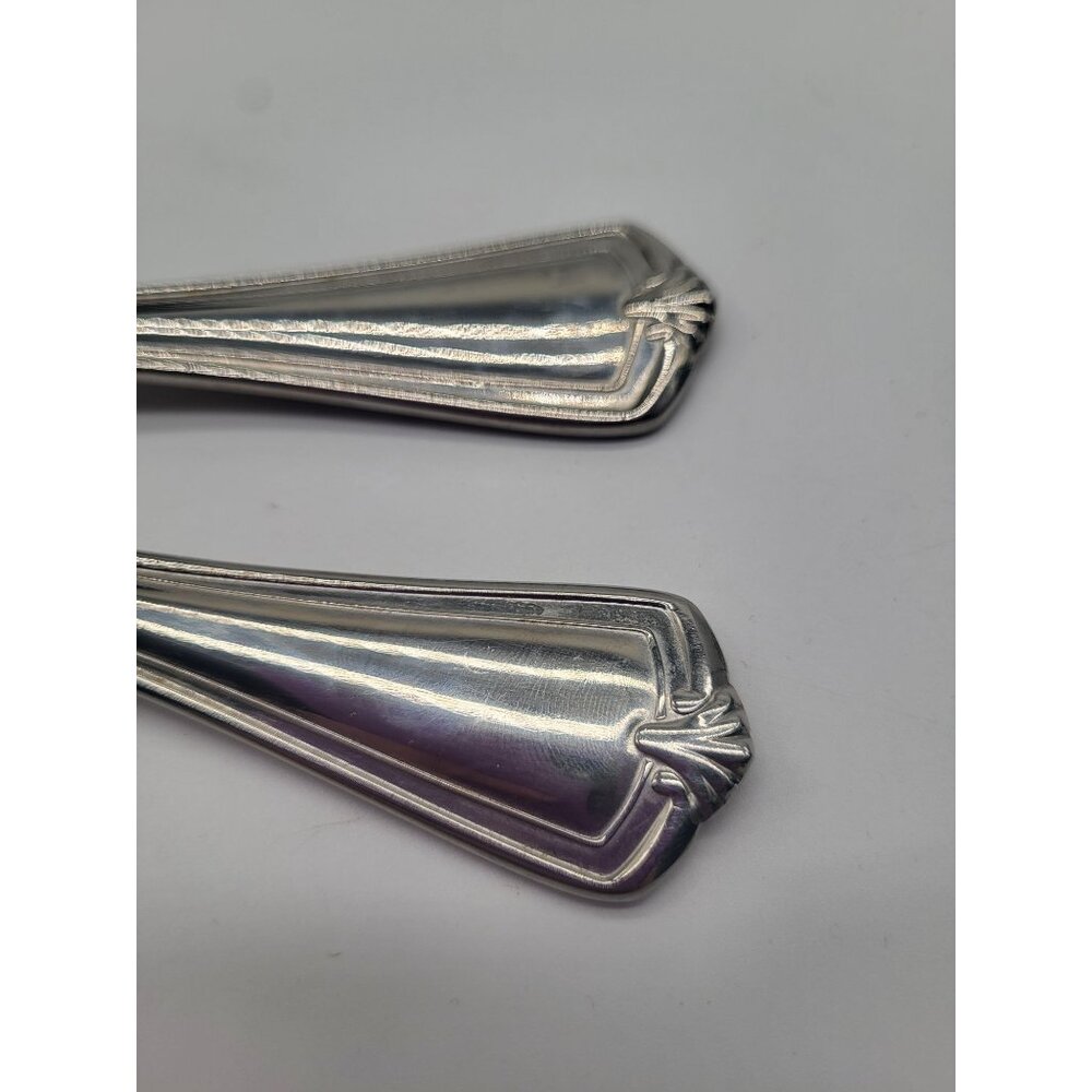 Reed & Barton Hadley Stainless Steel 18/10 Select Serving Spoon and Fork - Picture 3 of 9